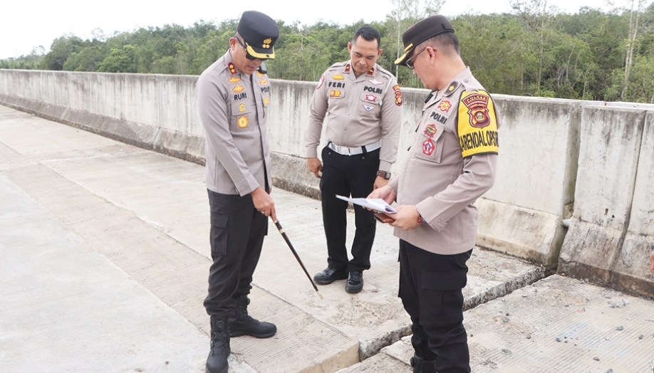 Akan Dibuka Fungsional Untuk Arus Mudik 2025, Kapolres Banyuasin Tinjau Tol Palembang Betung