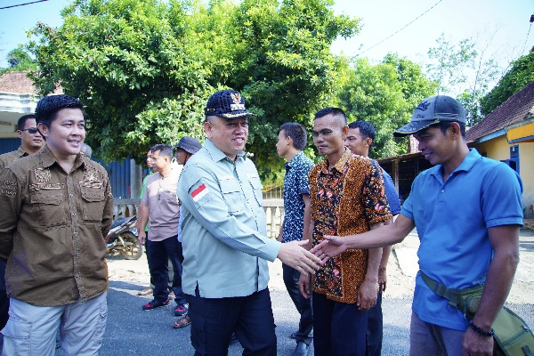 Jalan Penghubung Antar Kecamatan Ini, Ditinjau Pj Bupati Muba