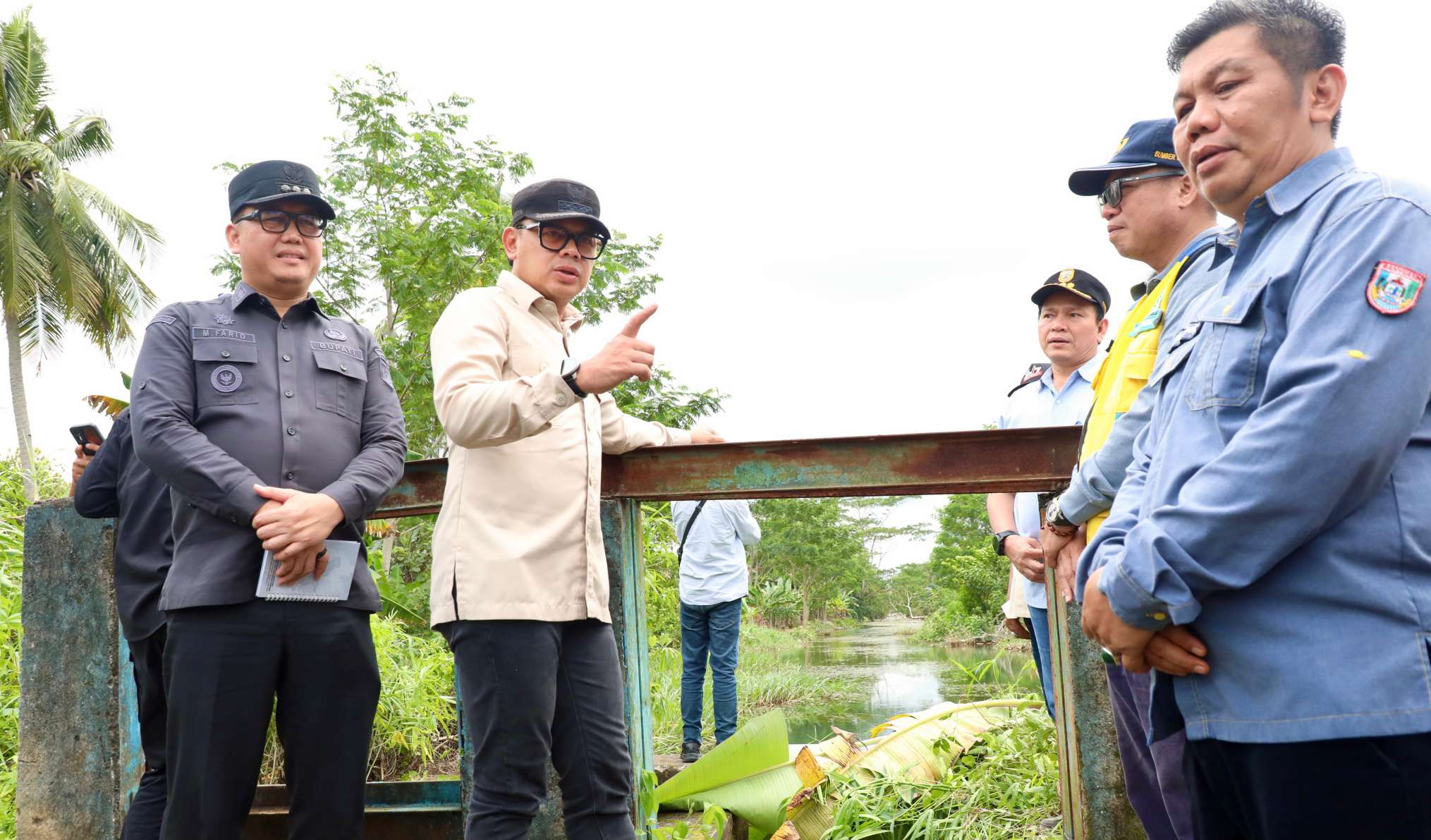 Tinjau Irigasi di Banyuasin, Wamendagri Bima Arya Tegaskan Pentingnya Perbaikan Irigasi untuk Tingkatkan Hasil