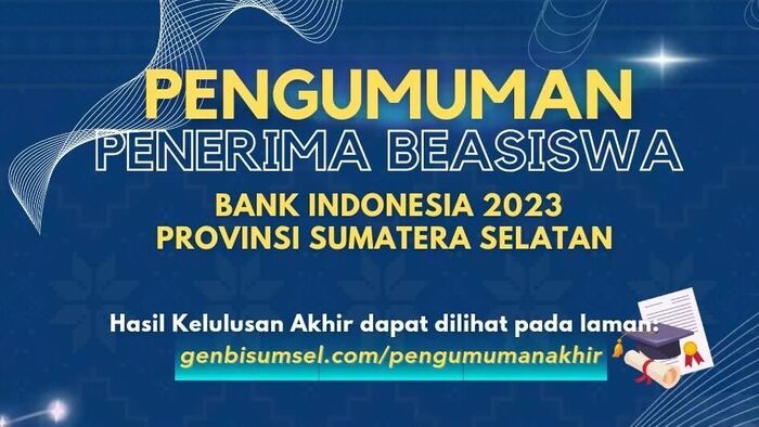 Buruan Cek! Berikut Nama 175 Mahasiswa Lulus Bea Siswa Bank Indonesia 2023