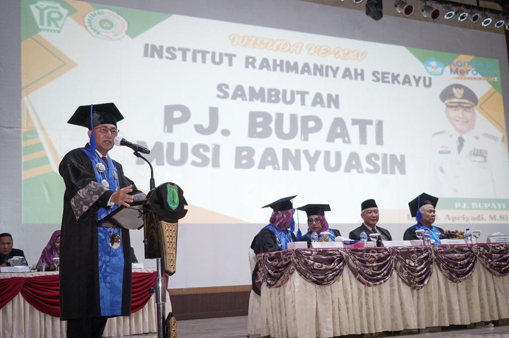 243 Mahasiswa Rahmaniyah Sekayu Wisuda, Ini Pesan Pj Bupati Apriyadi