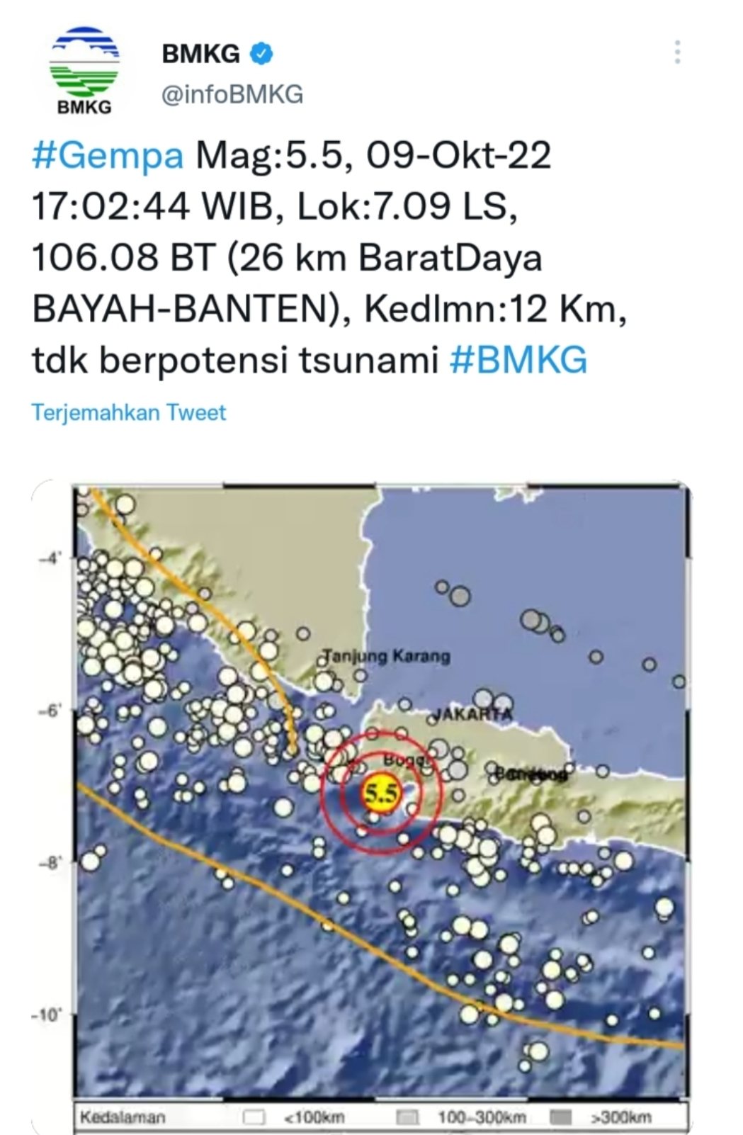 Warga Cianjur Rasakan Getaran Gempa Hitungan Detik