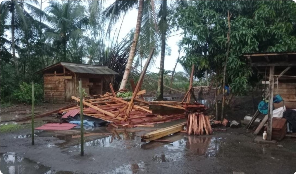 Angin Puting Beliung Terjang Banyuasin, Puluhan Rumah Rusak