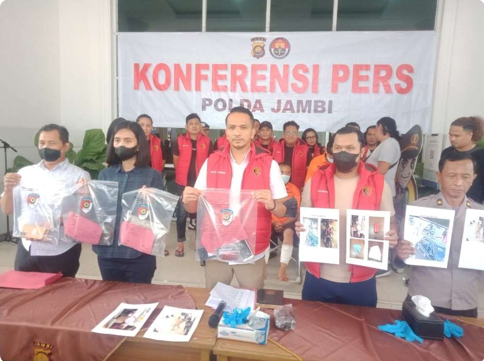 3 Warga Sumsel Diamankan Polda Jambi, Salah Satunya Resedivis Kasus Kriminal di Singapura 