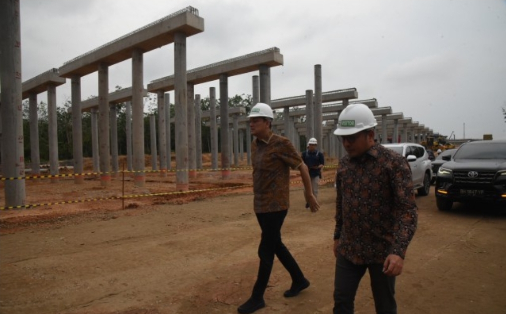 Komisi VI DPR RI Tinjau Langsung Progres Pembangunan Tol Bayung Lencir Tempino