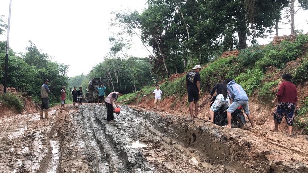 Pemkab Muba Janji Bakal Segera perbaiki Jalan Talang Simpang-Rukun Rahayu, Anggarkan Dana 9,4 M