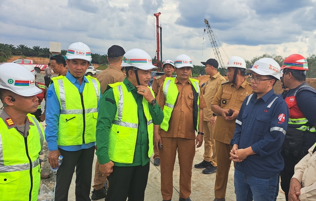 Wabup Tinjau Pembangunan Tol, Usulkan Penambahan Exit di Wilayah Muba