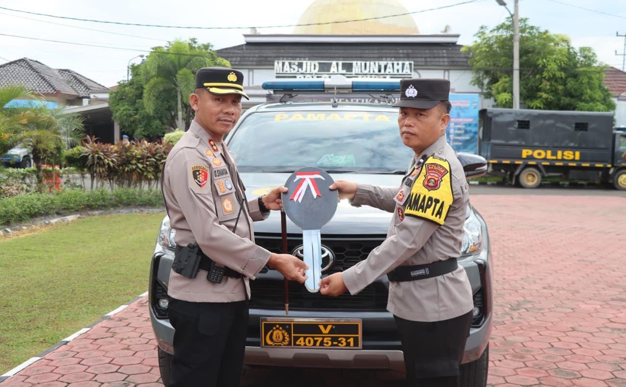 Dukung Kinerja Personel, Kapolres Muba Serahkan Kendaraan Dinas Operasional untuk Pamapta