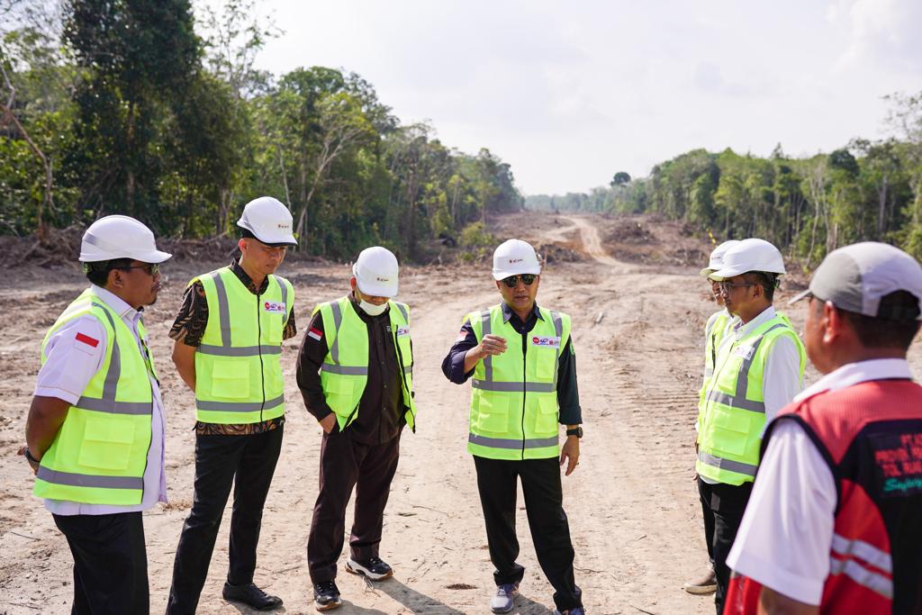 Tinjau Pembangunan Tol Seksi 3 Bayung Lencir - Tempino, PJ Bupati Usulkan Nama Tol Muba Berjaya