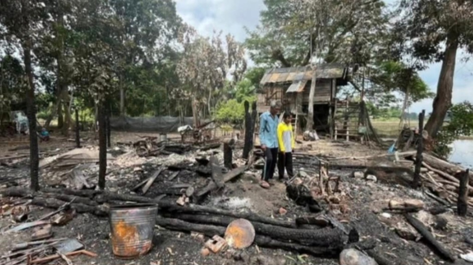 Pemkab Muba Bergerak Cepat, Korban Kebakaran di Danau Cala Terima Bantuan Darurat