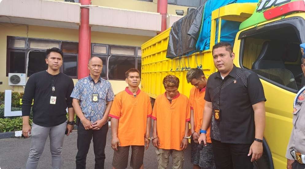 Tiga Pelaku Pencuri Truk Diamankan Poltabes Palembang, Sudah 9 Kali Beraksi