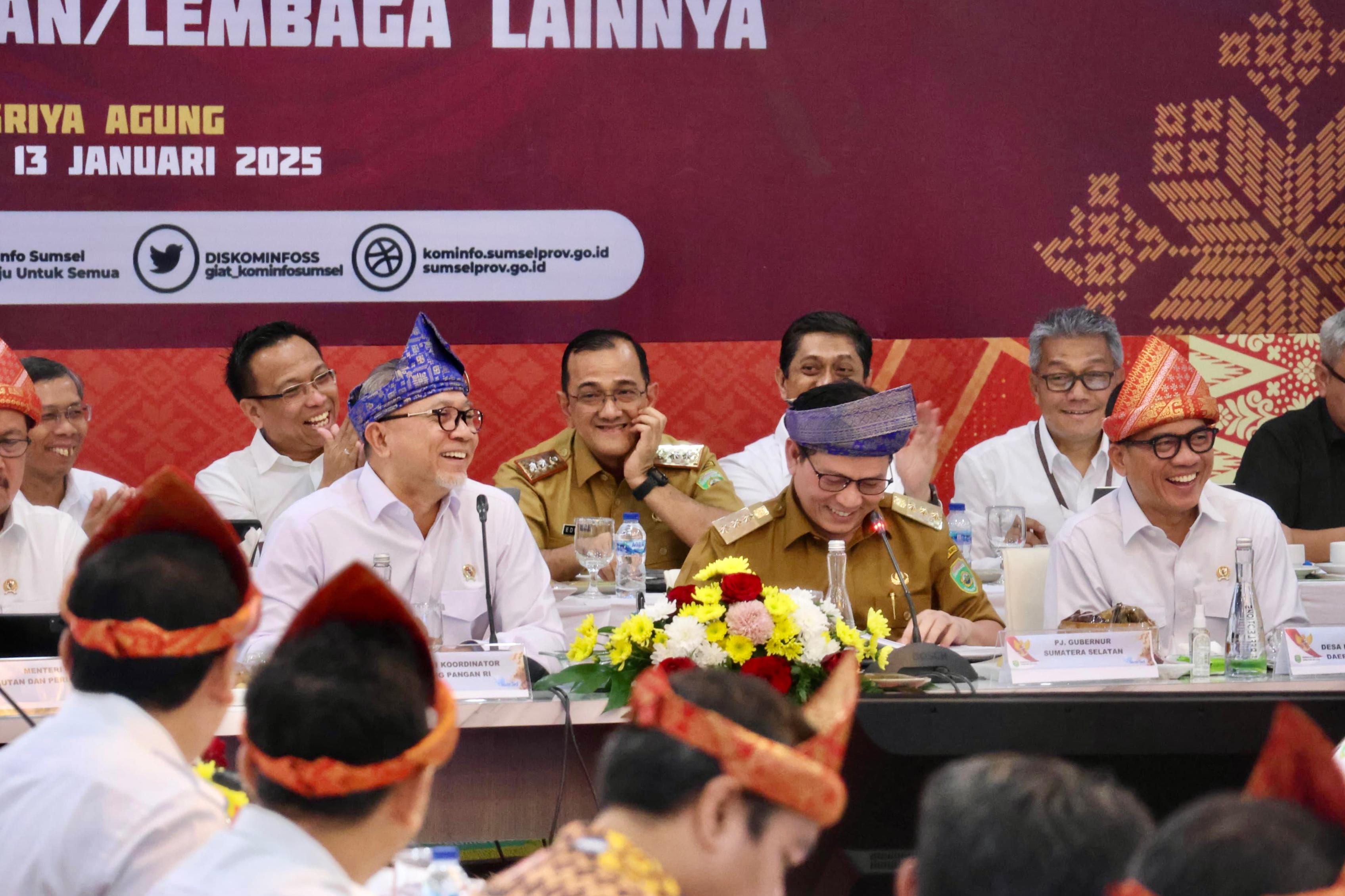 Surplus Pangan Tinggi, Sumsel Jadi Motor Ketahanan Pangan Nasional