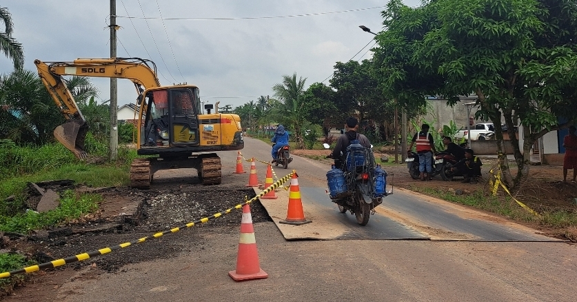 Gorong-Gorong Rusak di Talang Siku Diperbaiki, Warga Apresiasi Penanganan Cepat