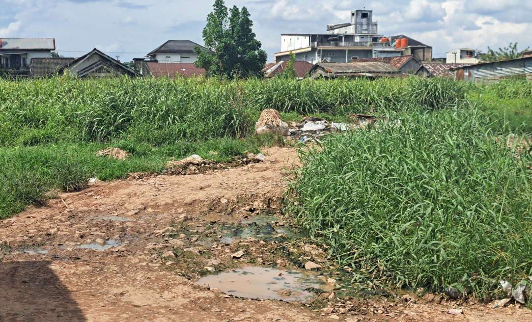 Jalan Dalam Pasar Sungai Lilin Rusak, Pedagang dan Pengunjung Minta Perhatian