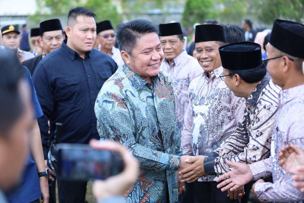 Rayakan HUT ke-40 Desa Gedung Rejo, Gubernur Herman Deru Ajak Warga Evaluasi dan Perkuat Pembangunan Desa