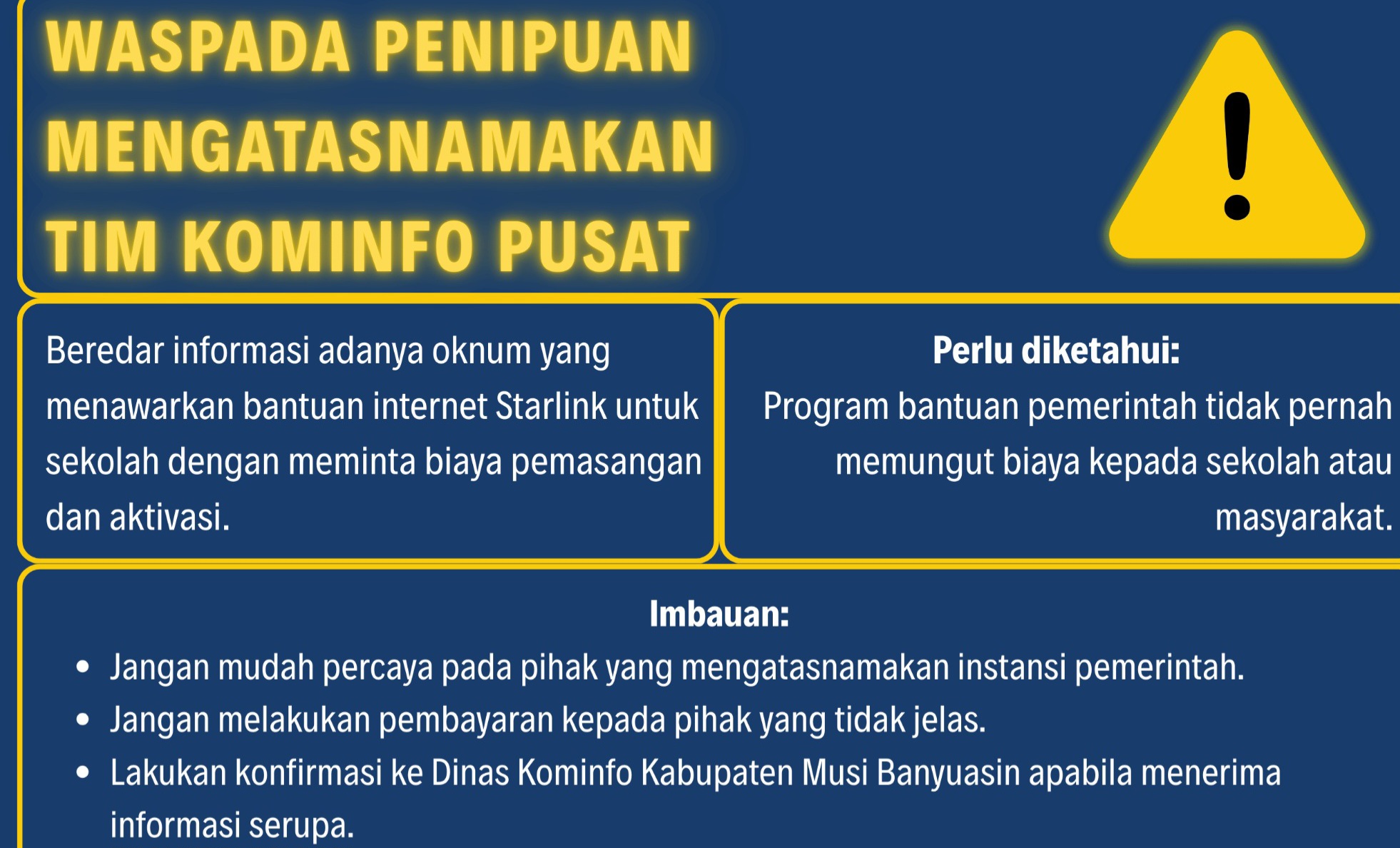Sekolah Diingatkan Waspada, Modus Penipuan Bantuan Internet Satelit Starlink Mulai Beredar