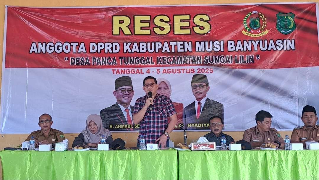Unsur Pimpinan dan Anggota DPRD Muba Gelar Kegiatan Reses di Desa Panca Tunggal Sungai Lilin