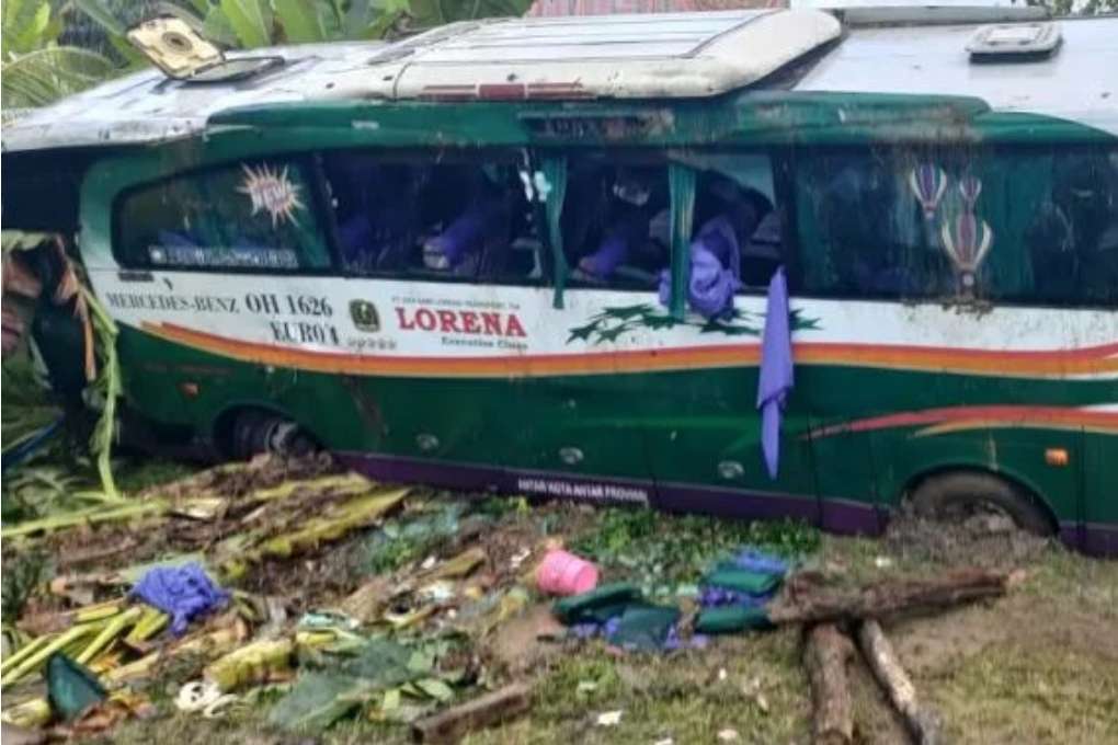 Ibu dan Anak Meninggal, Akibat Bus AKAP Kecelakaan 
