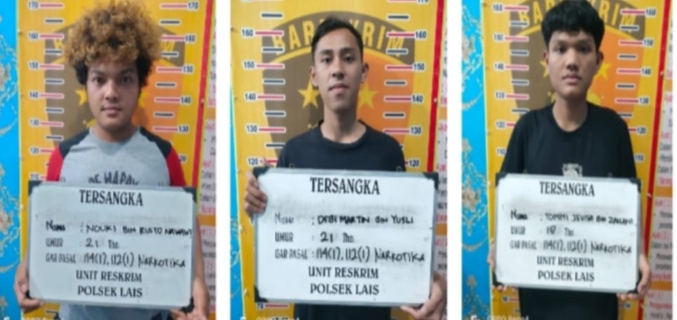 3 Remaja Asal Babat Supat Diamankan Polisi, Kedapatan Nyimpan Ekstasi Ketika Nongkrong di Desa Teluk