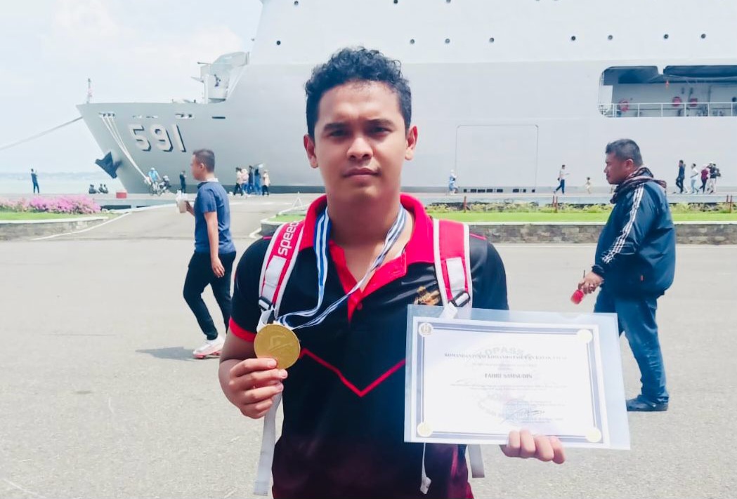 Membanggakan, Bintara Ditpolairud Polda Sumsel Sabet Prestasi Pada Kejuaraan HUT Kopaska di Surabaya