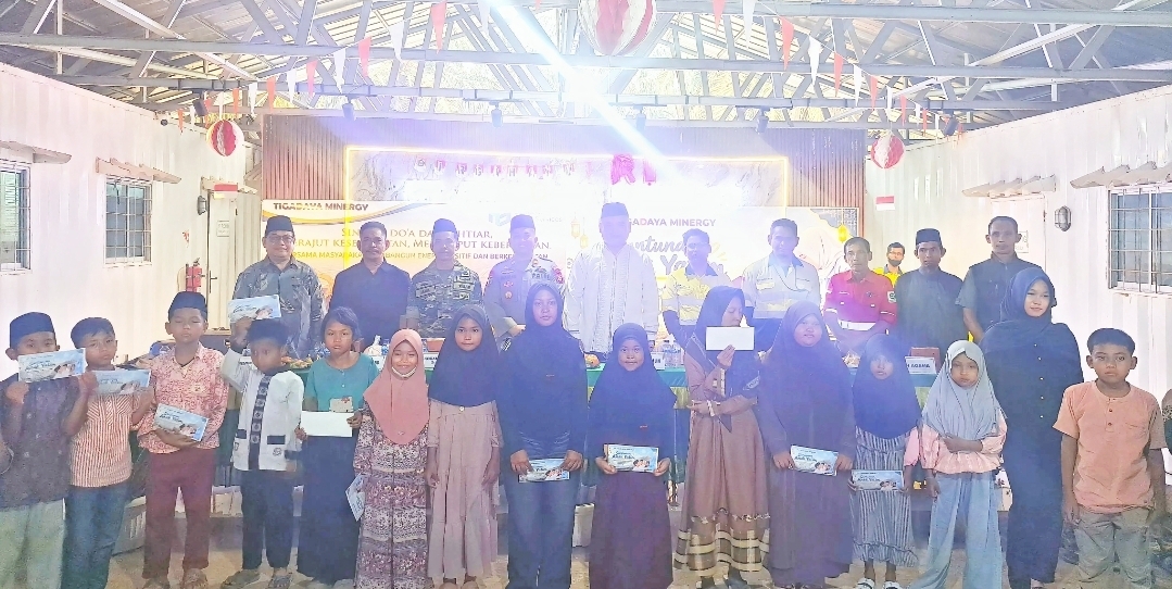 Doa Bersama dan Santunan Anak Yatim, PT TDM Perkuat Silaturahmi dengan Warga Srigunung dan Sukadamai Baru