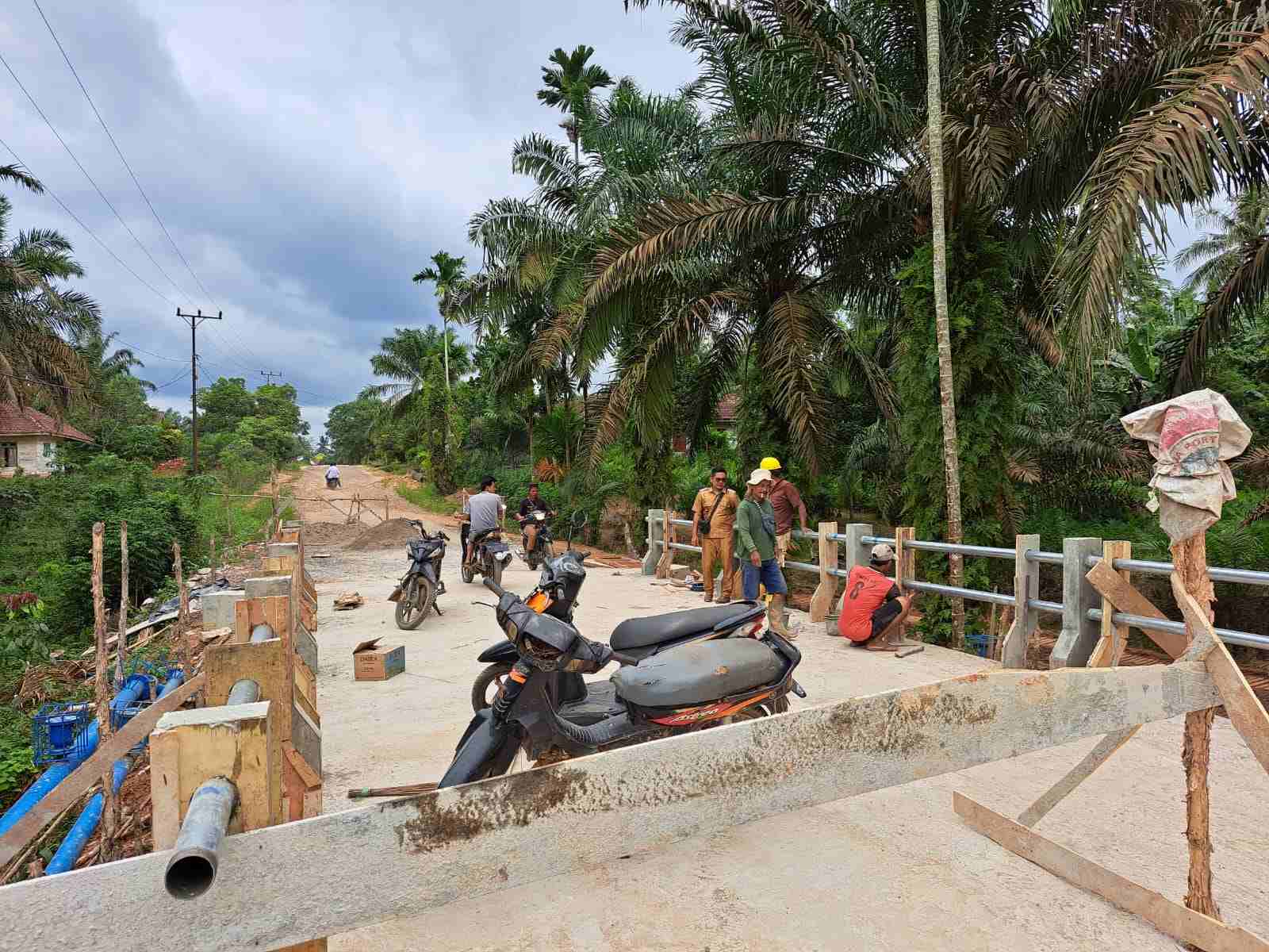 Membanggakan, Warga Desa Linggo Sari Sungai Lilin Ini Bangun 3 Unit Jembatan, Nilainya mencapai 700 Juta 