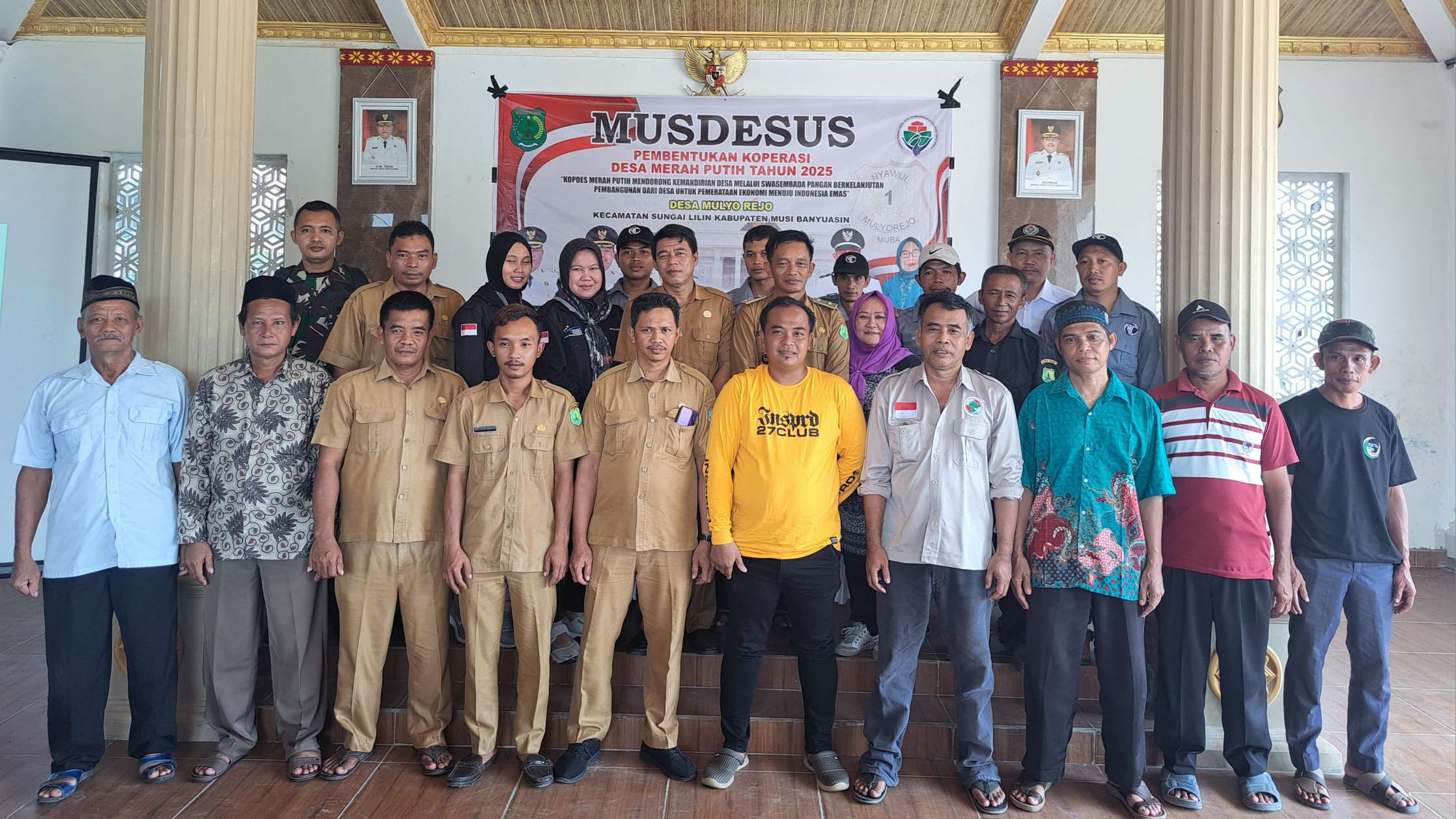 Pemdes Mulyo Rejo Bentuk Kepengurusan Koperasi Desa Merah Putih 