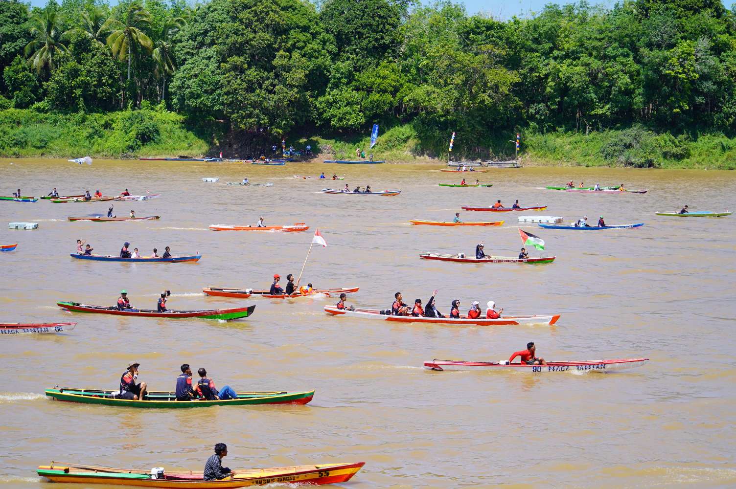 56 Perahu Ketek Adu Kecepafan di Sungai Musi, Bupati Toh Ini Warisan Budaya, Bukan Sekadar Lomba
