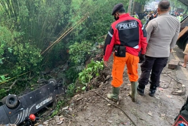 Ini Data Korban Bus Masuk Jurang di Tasikmalaya