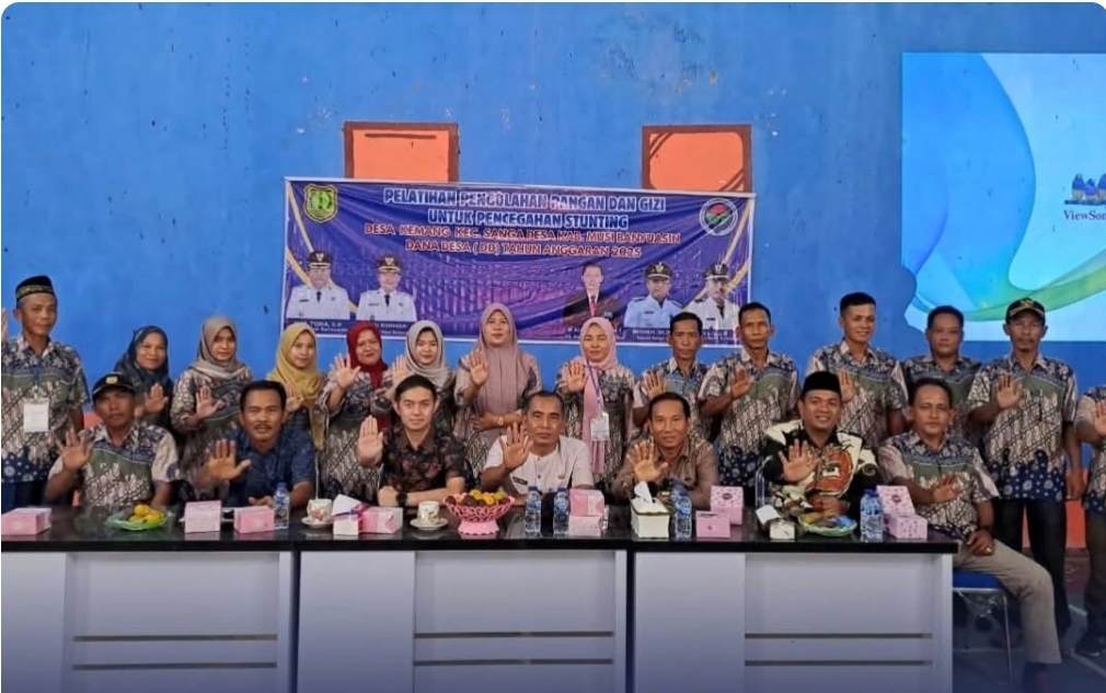 Kejari Muba Gelar Edukasi Hukum Dana Stunting di Kecamaran Sanga Desa