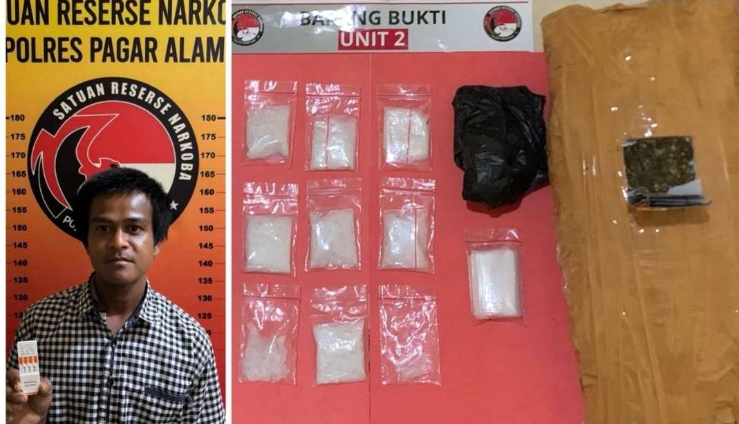 Hotel Jadi Titik Transit Narkoba, Polisi Gagalkan Peredaran Hampir 1 Kg di Pagar Alam