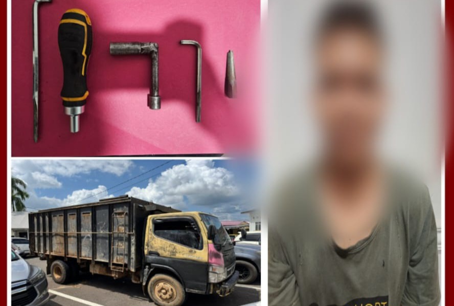 Bobol Truk dengan Kunci T, Pelaku Curat di Muba Dibekuk Polisi — Satu Rekan Masih Buron