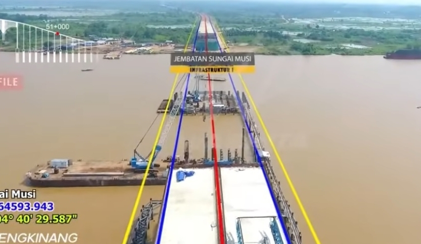 Inilah Jembatan Terpanjang di Tol Trans Sumatera, Fungsinya Sangat Penting Penghubung Jambi menuju Lampung