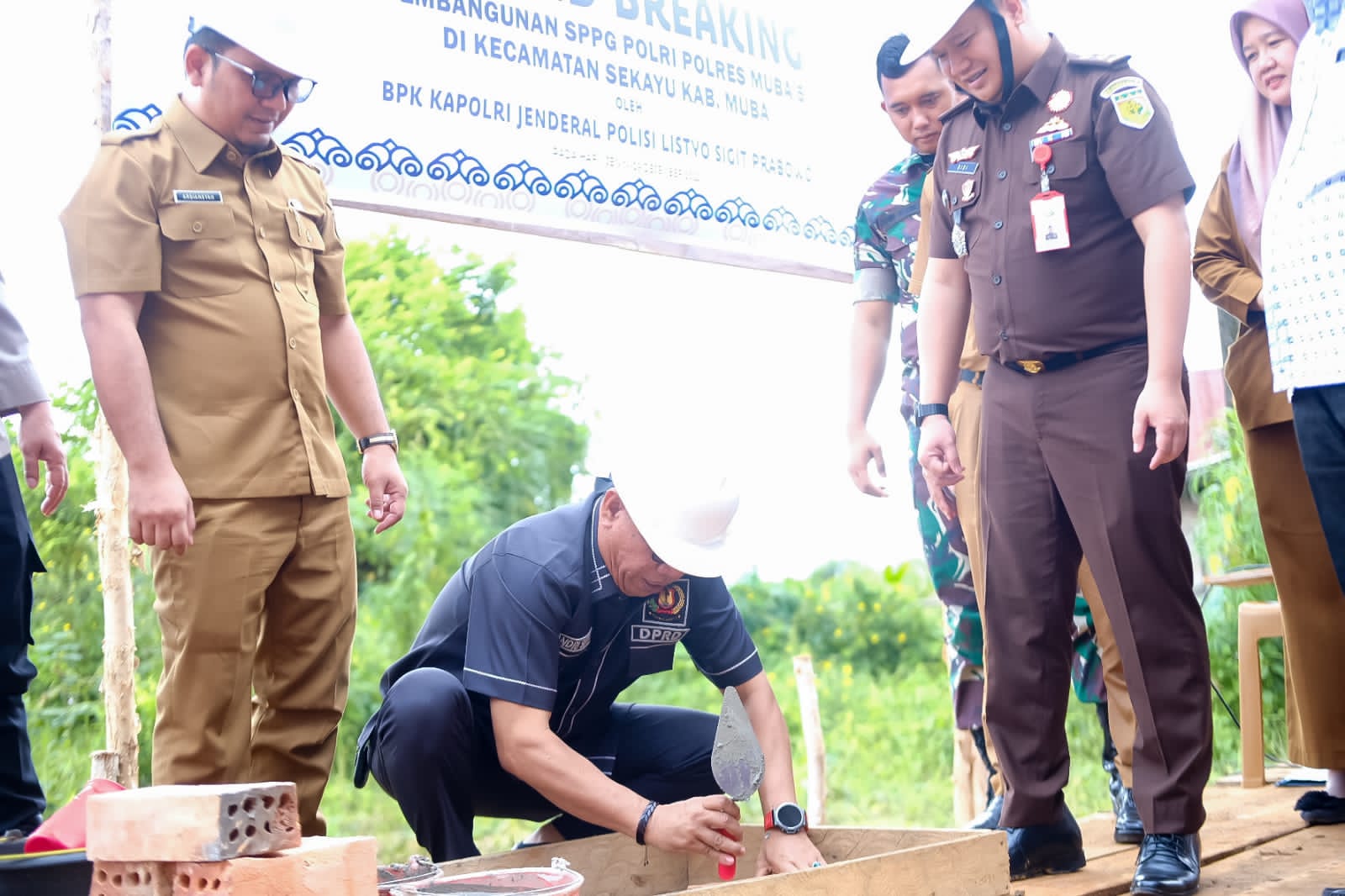 Pemkab Muba Dukung Ground Breaking SPPG Polri, Perkuat Program Makan Bergizi Gratis