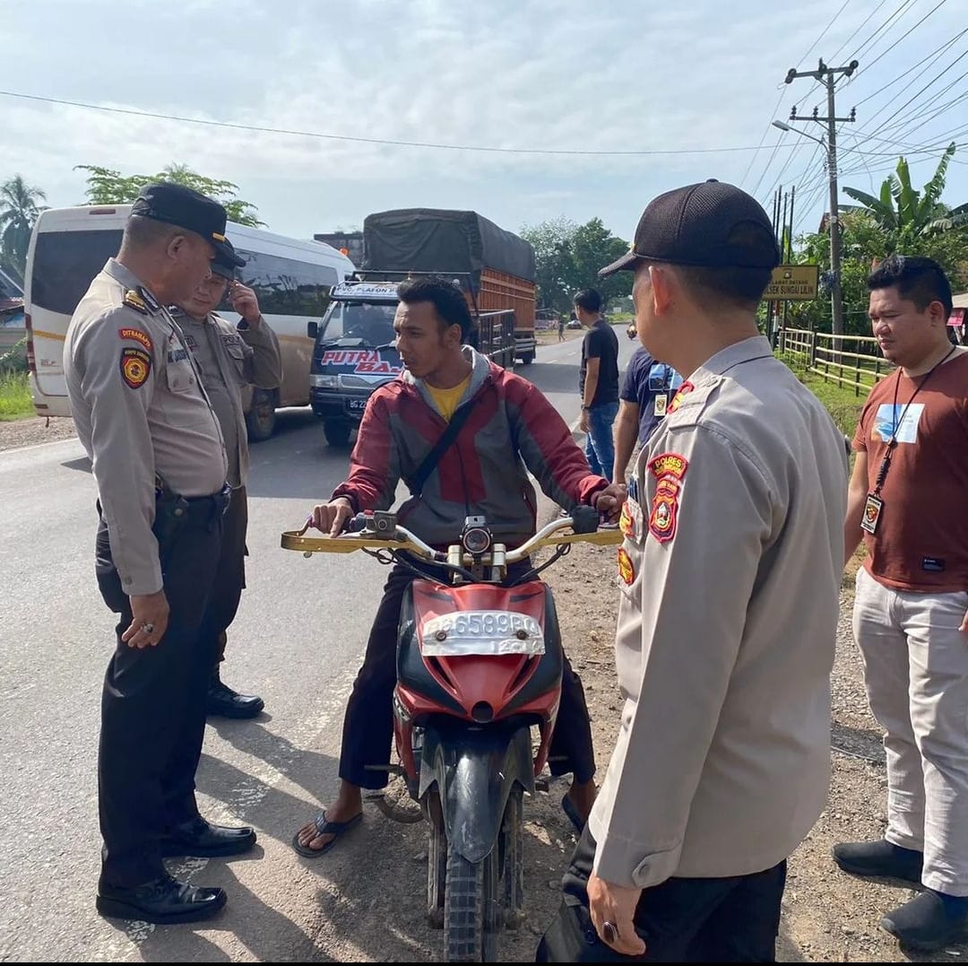 Kapolsek Sungai Lilin Gelar Kegiatan KRYD Sekaligus Sosialisasi ETLE