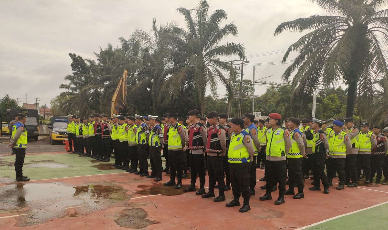 Polres Muba Terjunkan 152 Personil Jaga Kelancaran Arus Balik, Sebagian Besar Ditempatkan di Sungai Lilin