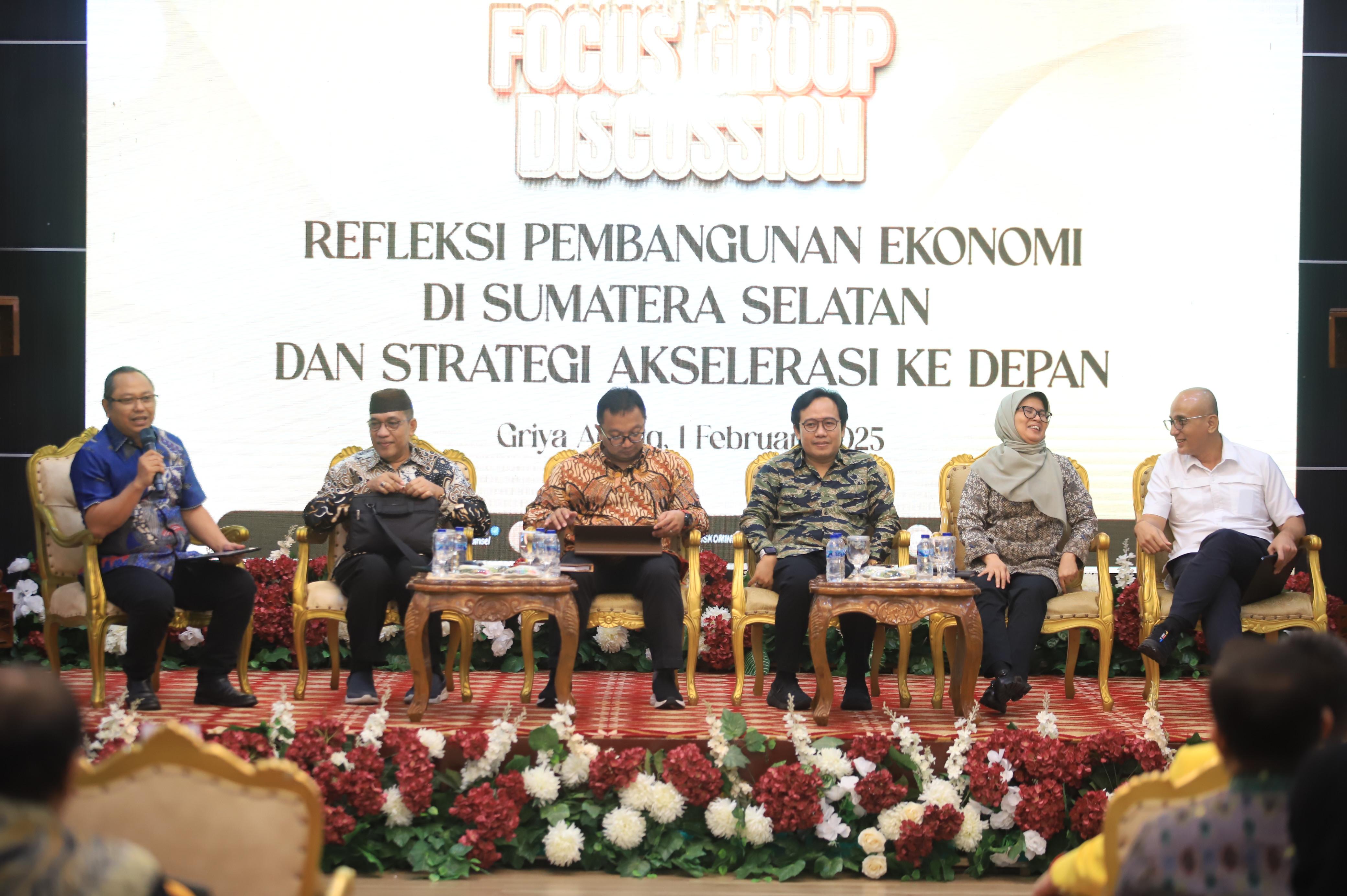 Pj Gubernur Elen Setiadi Pimpin FGD Refleksi Pembangunan Ekonomi dan Strategi Akselerasi Sumsel Ke Depan