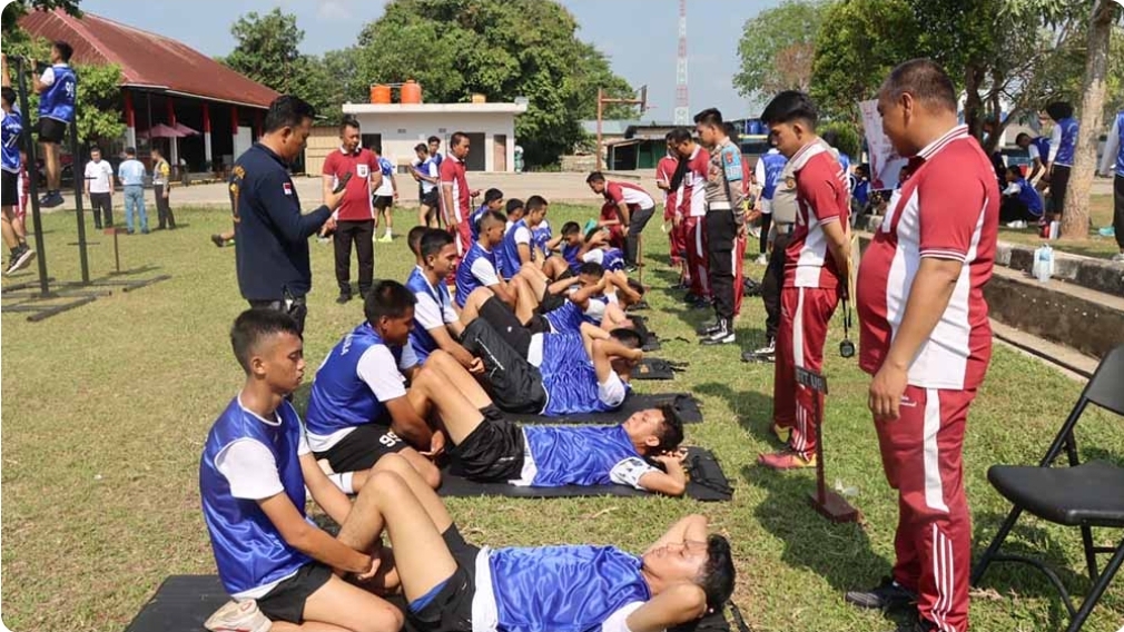 Polres Muba Gelar Bimbingan dan Latihan, Bagi Remaja yang Masuk Sekolah Ikatan Dinas Polri dan TNI