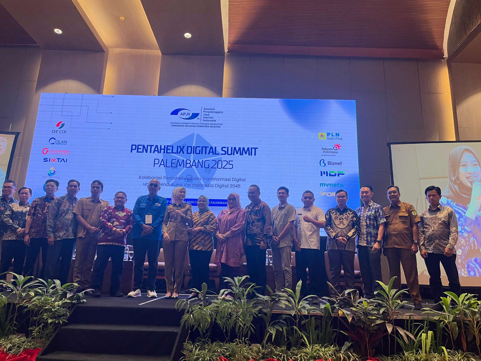 Pemkab Muba Ikut Dorong Transformasi Digital di Pentahelix Digital Summit Palembang 2025