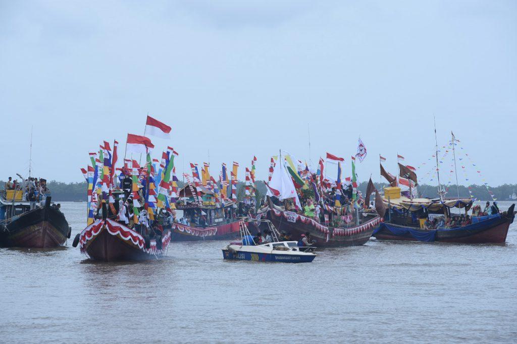 Festival Kapal Hias di Sungsang Banyuasin Menjadi Daya Tarik Wisatawan Mancanegara 