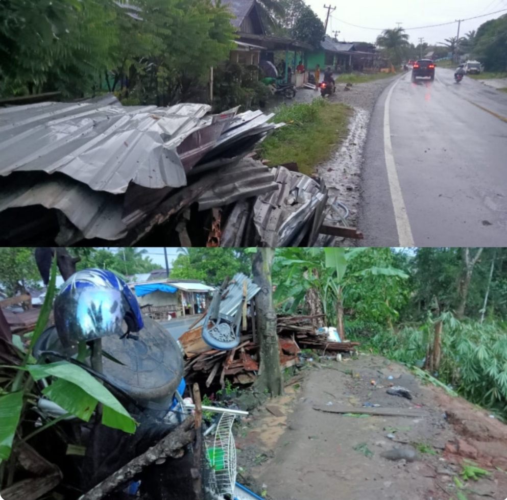 Disapu Angin Puting Beliung, Puluhan Rumah Warga di Bengkulu Tengah Rusak