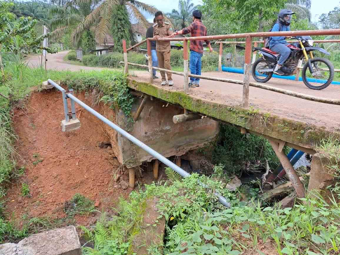 Masih Ada 1 Jembatan Lain Cukup Menghawatirkan di Desa Mulyo Rejo, Berada di Jalur Utama Desa 