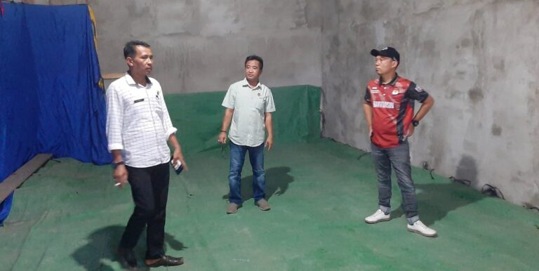 Divisi SDM KPU Banyuasin Syahru Ramadhoni Monitoring Kesiapan Lokasi Logistik PPK Muara Padang