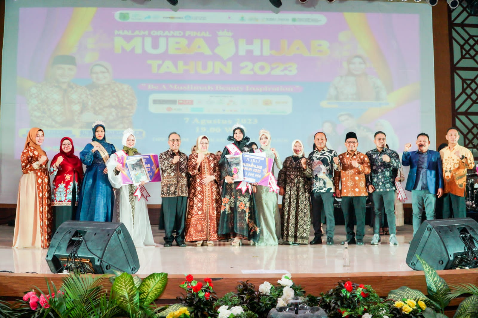 Semarak Malam Grand Final Muba Hijab 2023, Diva Nada Fransiska Sebagai Juara Pertama