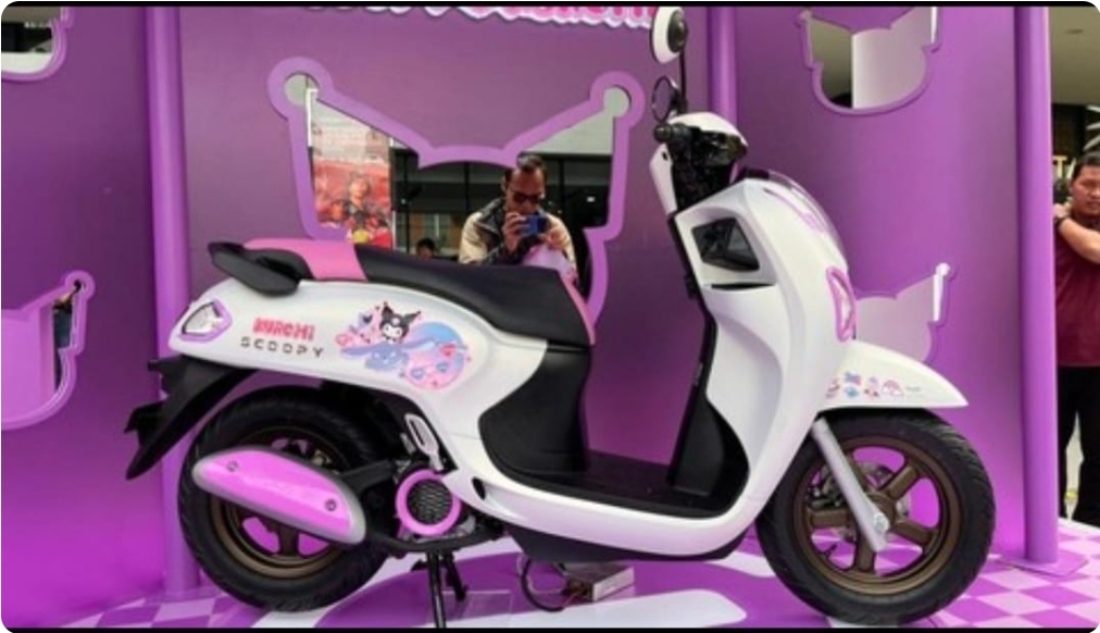 Honda Scoopy x Kuromi Edisi Terbatas Resmi Meluncur, Kolaborasi Imut nan Berani dari AHM dan Sanrio