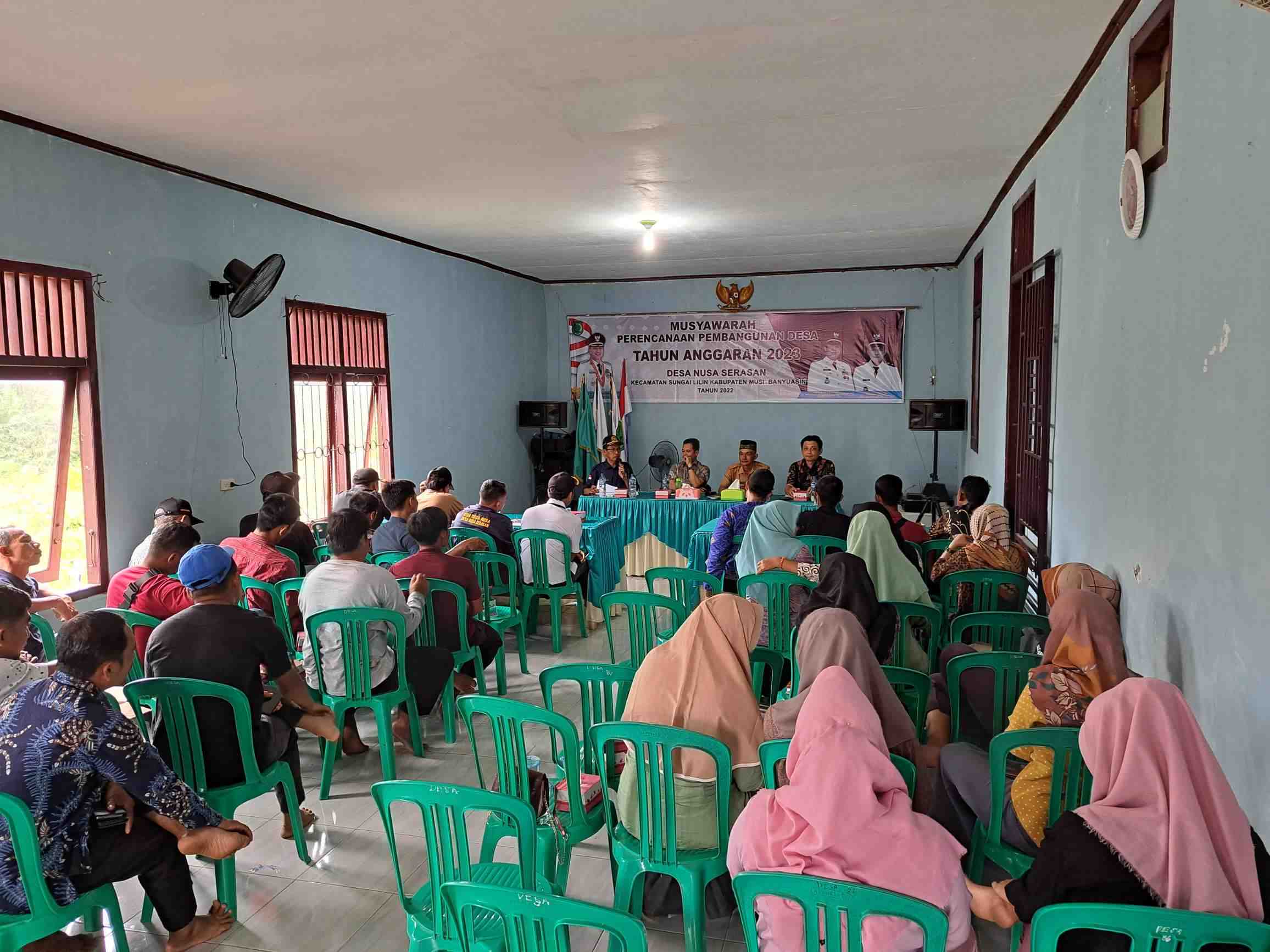 Desa Nusa Serasan Gelar Musrenbangdes, Fokus Usulkan Jalan Poros Desa