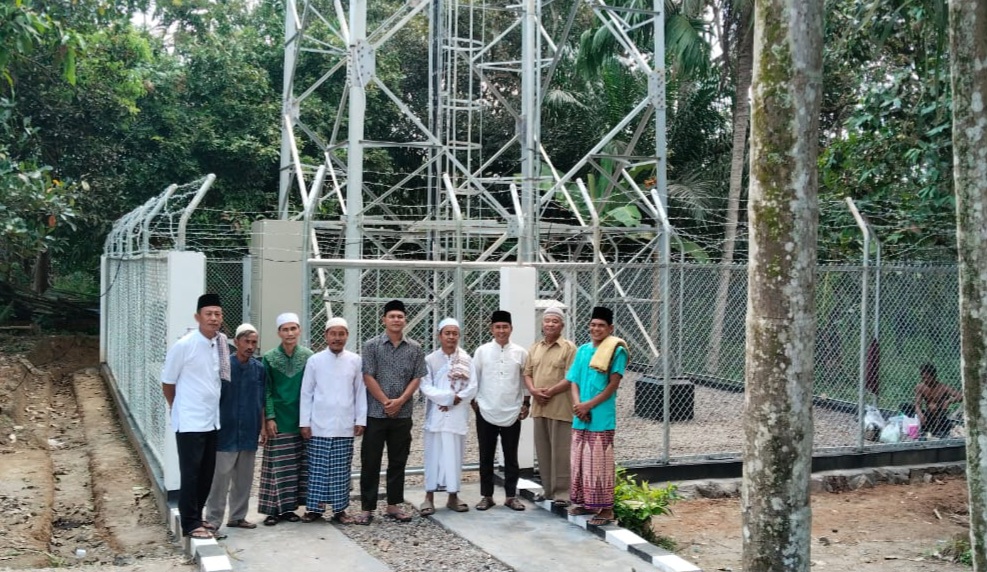 Tower Telkomsel Sudah Berfungsi, Warga 2 Desa di Babat Supat Ini Bisa Tersenyum Sumringah