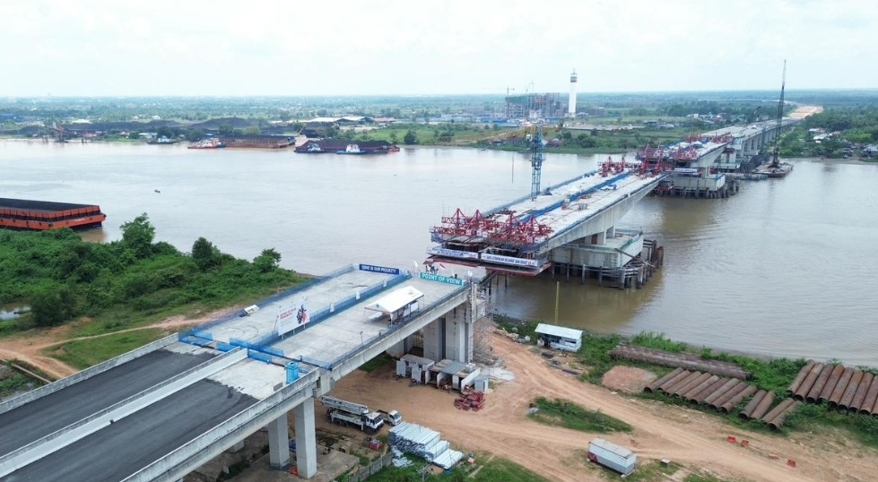 Jembatan di Atas Sungai Musi Hampir Rampung, Progres Tol Palembang–Betung Tembus 85,74%