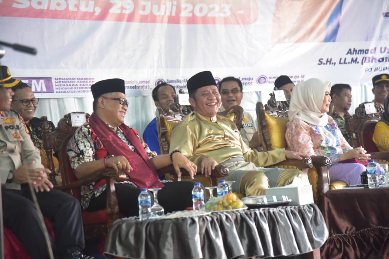 Hadiri Do'a Bersama dan Mengenang Sejarah Desa Tanjung Raman, Ini Pesan Gubernur Sumsel