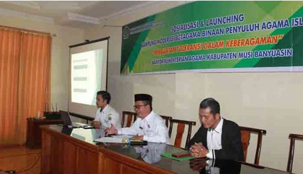 Kemenag Muba Gelar Sosialisasi Dan Launching Kampung Moderasi Binaan Penyuluh Agama 5879